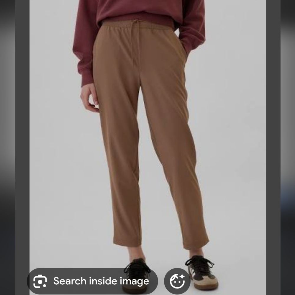 Gap Runaround Cropped Pants Brown Size Large